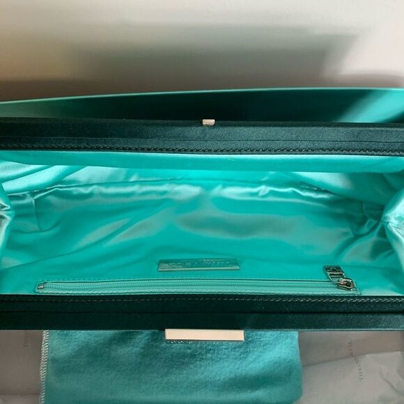Tiffany & Co. Holly Satin Clutch - Green - EUC - Picture 5 of 16